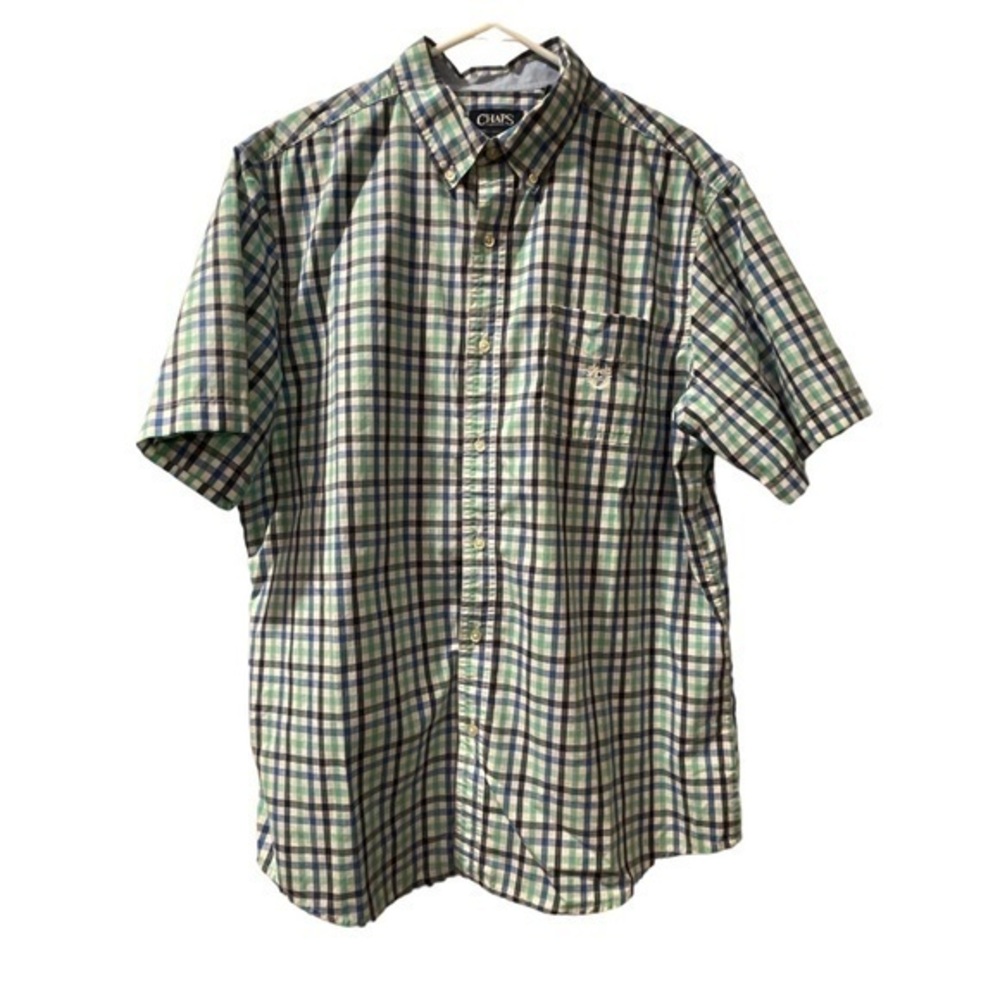 Chaps Easy Care Ralph Lauren Button Down Shirt Size XL EUC #4165